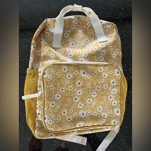 Art Class Floral Mustard Backpack